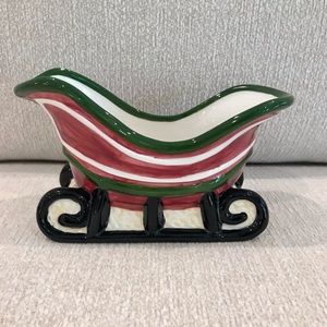 Christmas Sled Candy Dish / Gravy Boat